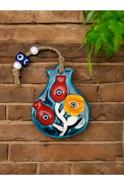 sharp&art  Bahçe,duvar Ve Kapılar Için Askılı,nazar Boncuklu Çini Süslemeler,10 Farklı Model ürün görseli 1