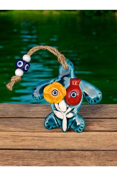 sharp&art  Bahçe,duvar Ve Kapılar Için Askılı,nazar Boncuklu Çini Süslemeler,10 Farklı Model ürün görseli 1