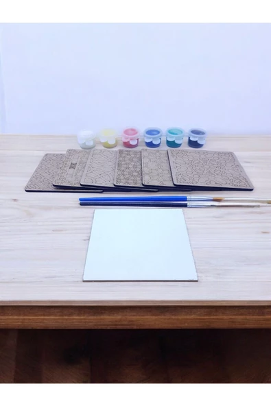 sharpart  sharp&art Ahşap Mandala Hobi Boyama Setleri - 7