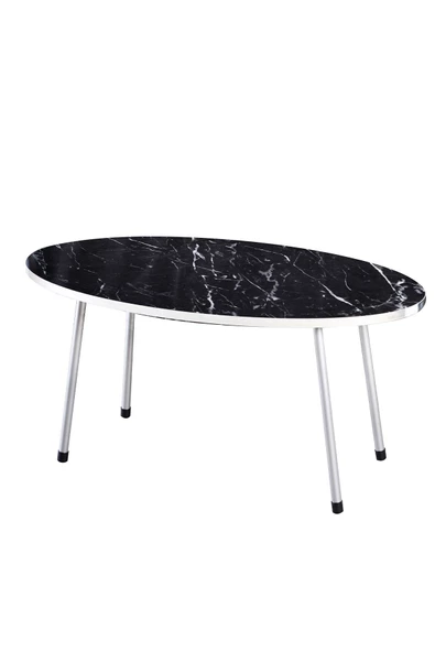 Gold Falez Zigon Sehpa Siyah Tel Ayak Çift Altın Bendir - Resim 6