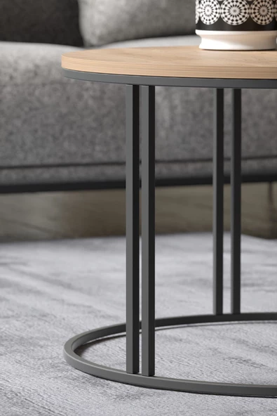 Gold Falez Orta Sehpa Tekli Special Lüx Ceviz - Resim 3