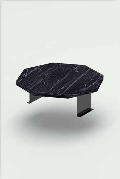 Gold Falez Yan Sehpa Ayarlanabilir Tepsi Dekoratif Modern Tepsi SEKİZGEN Bendir - Resim 5