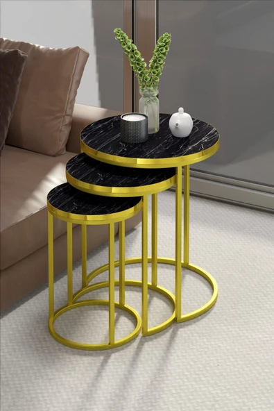 Gold Falez ZİGON SEHPA C LÜX GOLD BENDİR ürün görseli 1