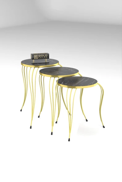 Gold Falez ZİGON SEHPA LÜKENS GOLD BENDİR - Resim 5