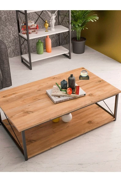 Gold Falez ORTA SEHPA DOUBLE CEVİZ - Resim 2