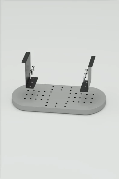Gold Falez Yan Sehpa Ayarlanabilir Tepsi OVAL Dekoratif Modern Yatay Dikey Koltuk Sehpası CEVİZ - 5