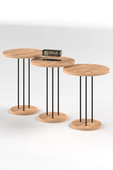 Gold Falez ZİGON SEHPA TERRA ATLANTİK ÇAM - Resim 5