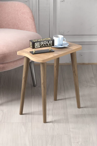 Gold Falez Zigon Sehpa Ahşap 4'lü Atlantik Çam KR - Resim 4