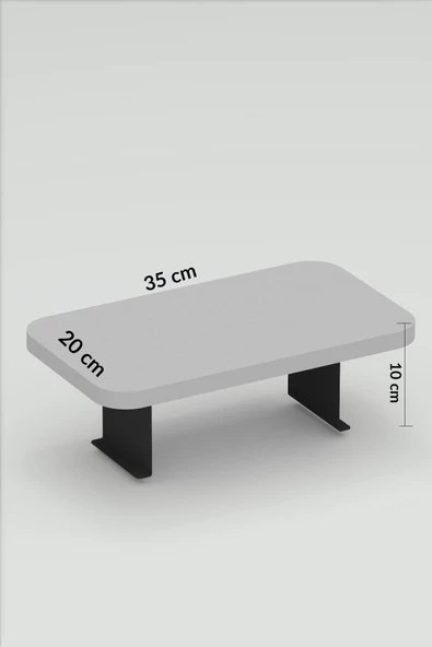 Gold Falez Yan Sehpa Ayarlanabilir Tepsi DİKDÖRTGEN Dekoratif Modern Yatay Dikey Koltuk Sehpası EFES - Resim 7