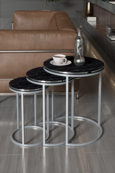 Gold Falez ZİGON SEHPA C LÜX ÇİFT GÜMÜŞ BENDİR - Resim 2