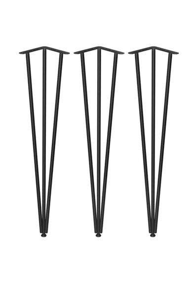 ilkal Masa Ayağı Metal 3 Adet 70 Cm Firkete Ayak - Masa Ayakları - Tek Ebat - 3