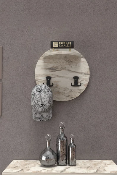 Gold Falez Askılık Duvar Elbise Askılığı Portmanto Üstü Efes