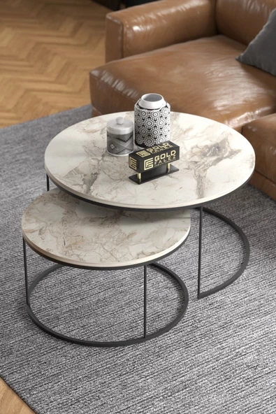 Gold Falez Orta Sehpa Ikili Lüx Specıal Efes - Resim 2