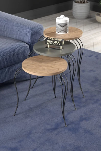 Gold Falez ZİGON SEHPA LÜKENS ANTRASİT CEVİZ