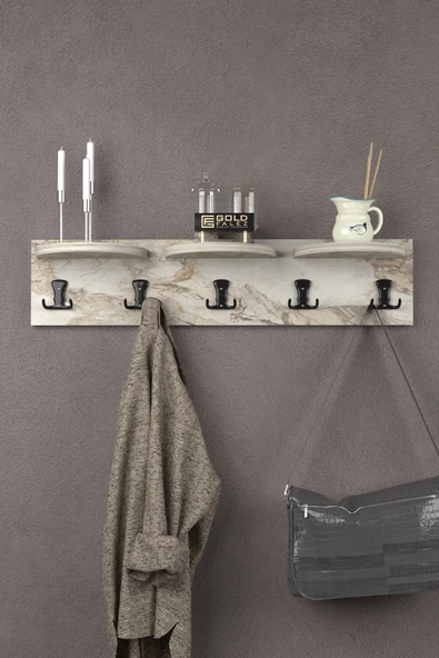 ilkal Askılık Duvar Elbise Askılığı Portmanto 80 Cm Efes