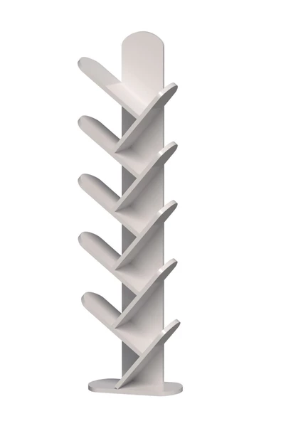 Gold Falez Kitaplık 10 Raflı Dekoratif Bölmeli Ev Ofis Çok Amaçlı Ceviz - 6