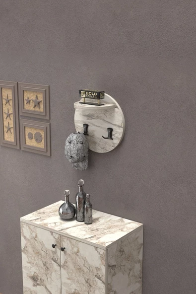 Gold Falez Askılık Duvar Elbise Askılığı Portmanto Üstü Efes - 3