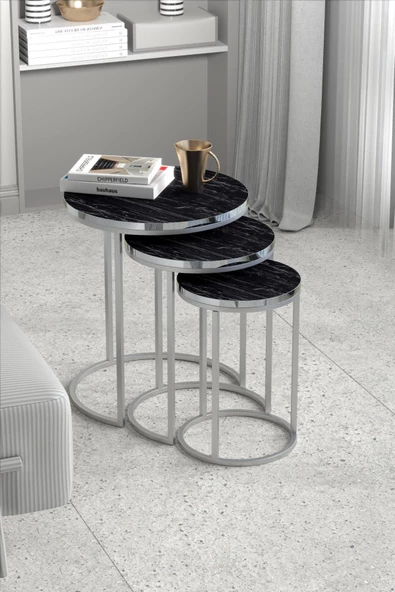 Gold Falez ZİGON SEHPA C LÜX GÜMÜŞ BENDİR ürün görseli 1