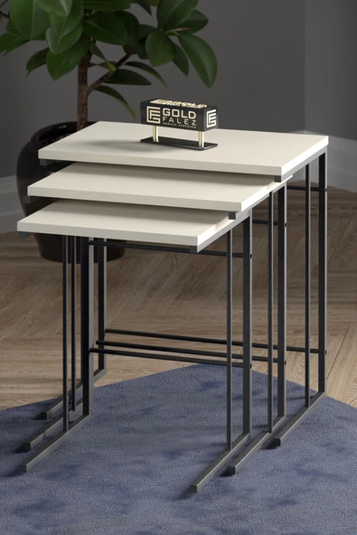 Gold Falez ZİGON SEHPA SOLO KREM ürün görseli 1