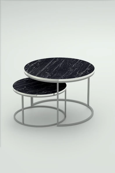 Gold Falez Orta Sehpa Ikili Lüx Specıal Gümüş Bendir - 6