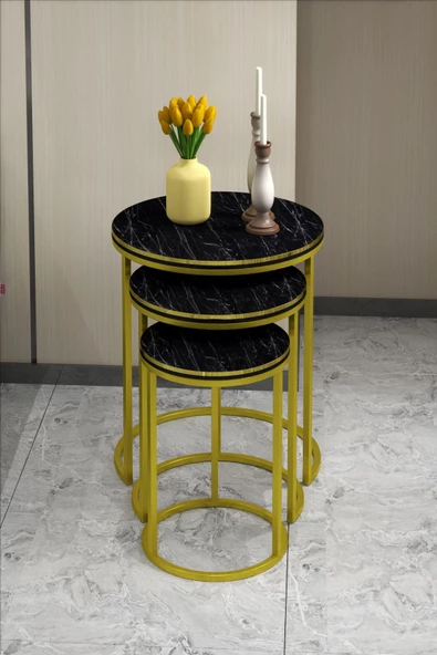 Gold Falez ZİGON SEHPA C LÜX ÇİFT GOLD BENDİR - 2