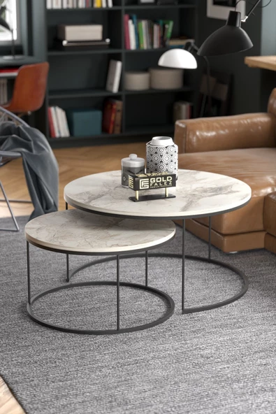 Gold Falez Orta Sehpa Ikili Lüx Specıal Efes ürün görseli 1