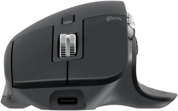 Logitech Mx Master 3S 910-006559 Siyah Şarjlı Sessiz Ergonomik Lazer Kablosuz Mouse - Outlet - Resim 2