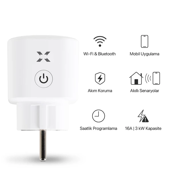 Xenon Smart Akıllı Akım Korumalı Priz Wi-fi/Bluetooth