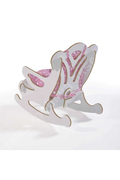 Gold Falez Sallanan Çocuk Sandalyesi Koltuk - Pembe Yıldızlı Minder - 4