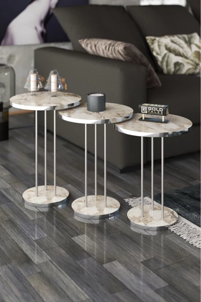 Gold Falez ZİGON SEHPA TERRA GÜMÜŞ EFES - Resim 2