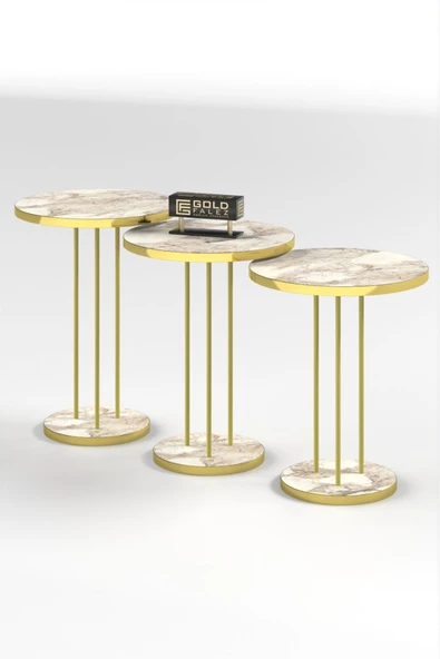 Gold Falez Zigon Sehpa Terra Gold Efes - 5