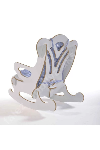 Gold Falez Sallanan Çocuk Sandalyesi Koltuk Mavi Yıldızlı Minder - 2