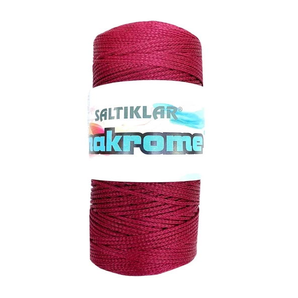 1 Adet Polyester Makrome İpi 1560 Bordo 100 gr