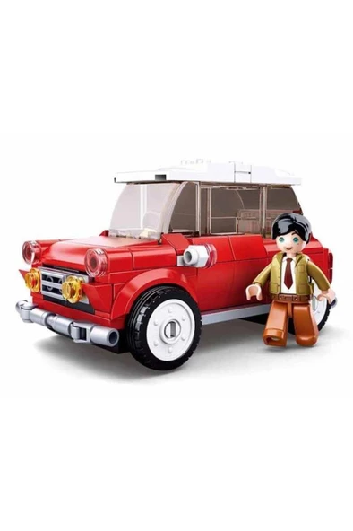 Sluban Model Bricks Kırmızı Retro Araba 1016000256000 - 8