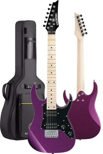 Maxword DE-150PU-35AMP Maple Klavye HH Yüksek Kaliteli 35W Amfili Elektro Gitar Seti - 3
