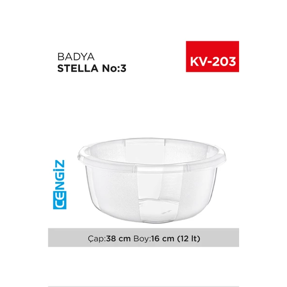 Yuvarlak Şeffaf Badya 1 Adet 3 No Royaleks-E175