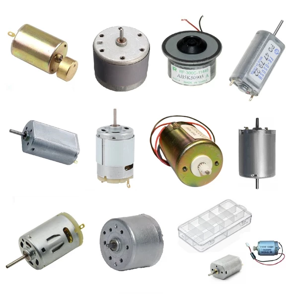 Büyük Tip Elektrik DC Motor Deney Seti Kutulu - 10 Adet (Titreşim ve Oyuncak Motoru Hediyeli) - 3