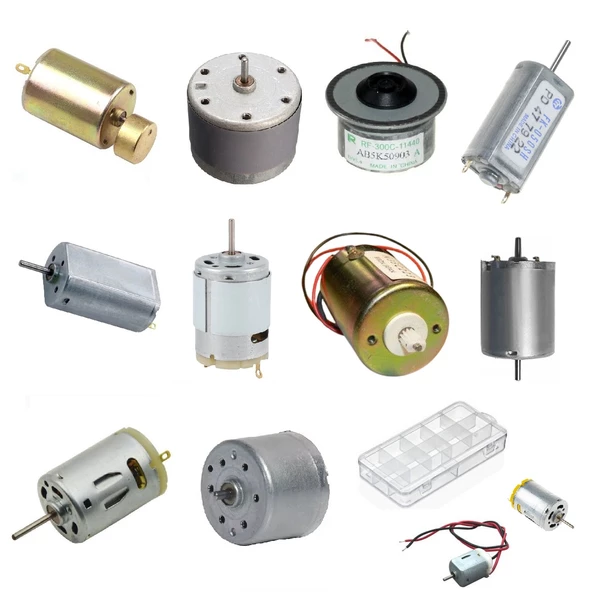 Büyük Tip Elektrik DC Motor Deney Seti Kutulu - 10 Adet (Titreşim ve Oyuncak Motoru Hediyeli) - 2