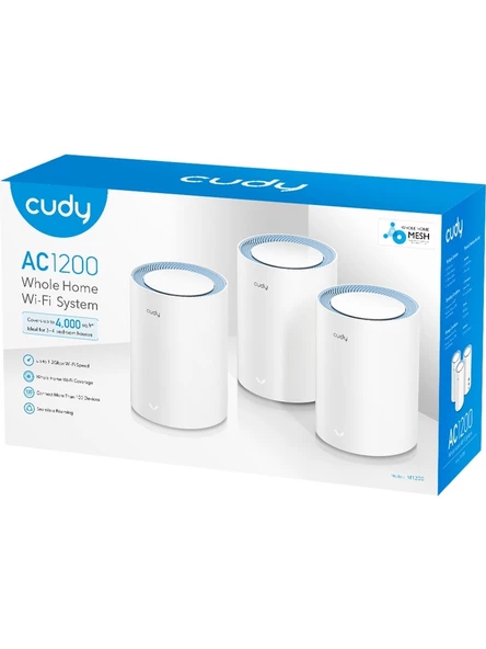Cudy M1200 2 Port 1167 Mbps 3'lü Router - 2