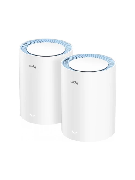 CUDY M1200 2-Pack AC1200Mbps 2.4GHz/5GHz AP/RE/WISP MU-MIMO WI-FI 2'LI MESH ROUTER