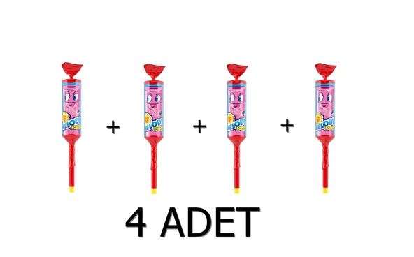 Chupa Chups Melody Pops Düdüklü Lolipop Şeker - Çilekli 15g x 4 Adet