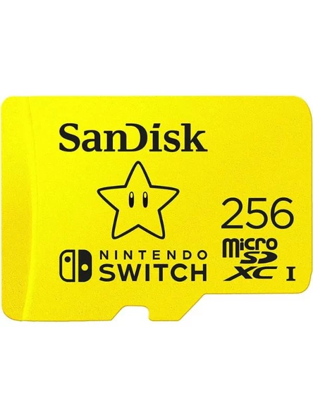 SanDisk Nintendo Switch 256GB 100/90 MB/s microSDXC Hafıza Kartı SDSQXAO-256G-GN3ZN