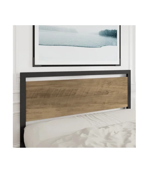 HFT HOME Metal Karyola, Çınar XL Metal Karyola Renk seçenekli, Çift Kişilik 42 160X200 ÇAM - 3