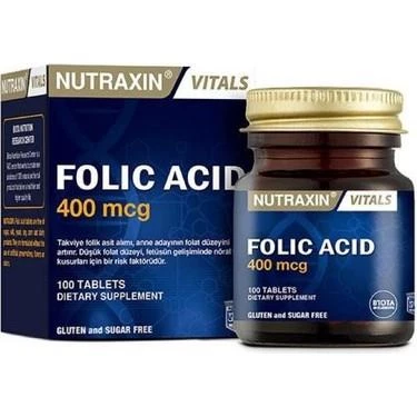 Nutraxin Folic Acid 100 Tablet