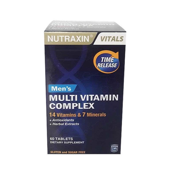 Nutraxin Mens Multi Vitamin Complex 60 Tablets