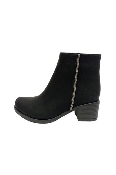 Fix 9313 Yağlı Deri Trend Fashion Fermuarlı Kadın Bot - 3