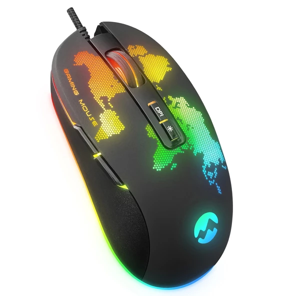 Mouse Oyuncu Gaming Led Işıklı 4800 Dpi Everest GX69 JAVELIN