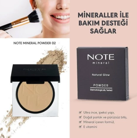 NOTE PUDRA & MİNERAL POWDER MAT BİTİŞLİ NO: 02