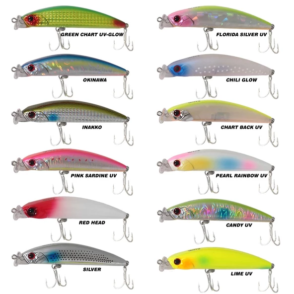Ryuji King Mullet 9cm 15gr Floating Maket Balık  Pearl Rainbow UV