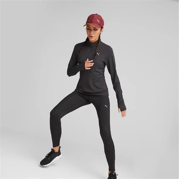 Puma Run Favorite 1/4 Zip Kadın Siyah Koşu/Antrenman Üstü - 523170 01 - 5